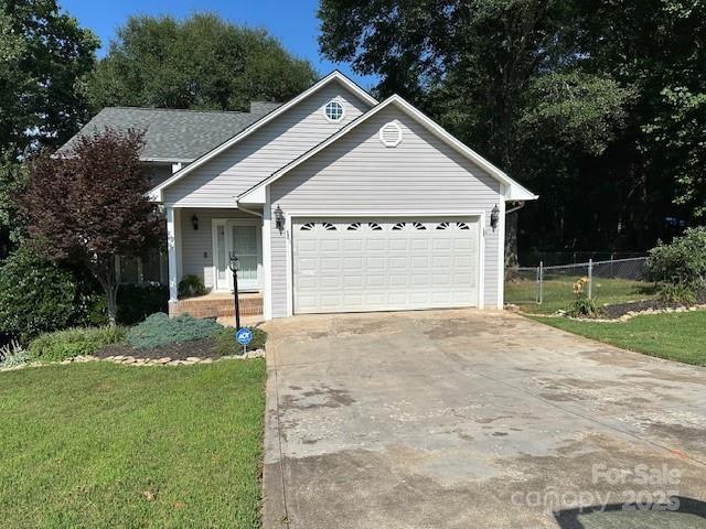 230 Poston Cir, Shelby, NC 28152 - view of front of property featuring an attached garage and concrete driveway