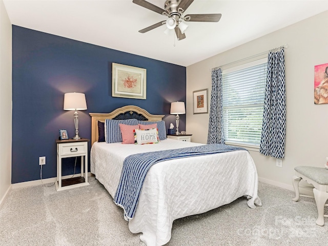 342 Battery Cir, Clover, SC 29710 - carpeted bedroom with baseboards and a ceiling fan