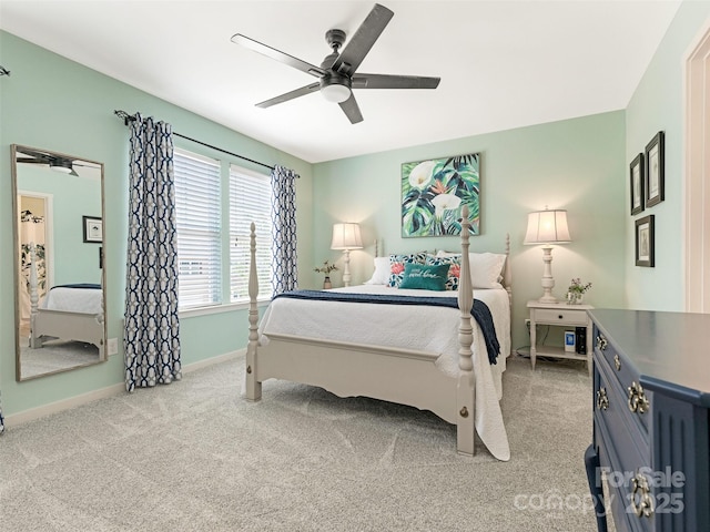 342 Battery Cir, Clover, SC 29710 - carpeted bedroom featuring baseboards and ceiling fan