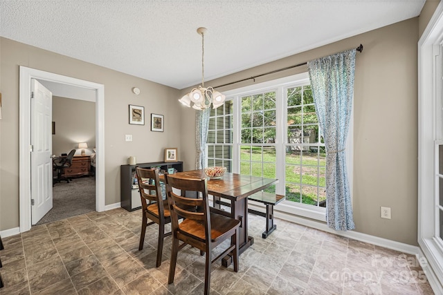 1921 Williford Woods Ln, Rock Hill, SC 29730 - dining room featuring plenty of natural light and a textured ceiling