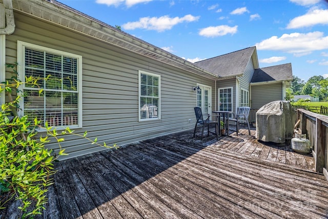 1921 Williford Woods Ln, Rock Hill, SC 29730 - wooden terrace featuring outdoor dining space and grilling area