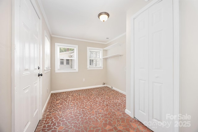 900 N Salisbury Ave, Spencer, NC 28159 - laundry area with stone floors and ornamental molding