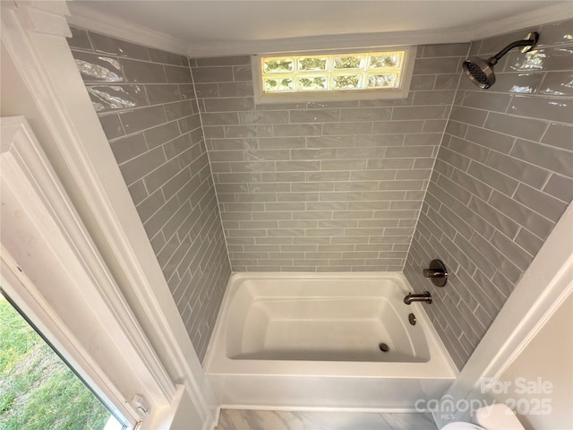 179 Duval St NW, Concord, NC 28025 - full bath with shower / bath combination and crown molding