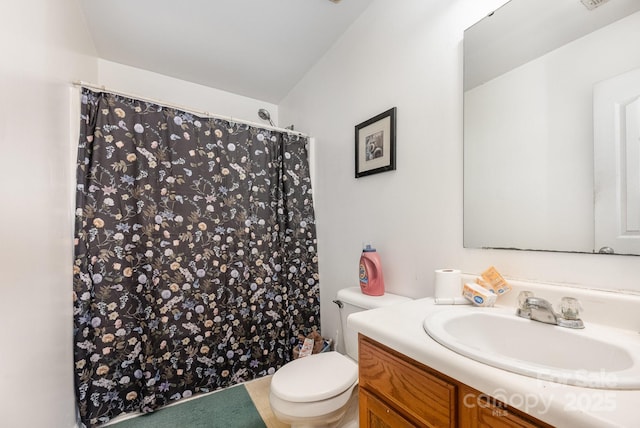 5448 Wyalong Dr, Charlotte, NC 28227 - bathroom with vanity and curtained shower