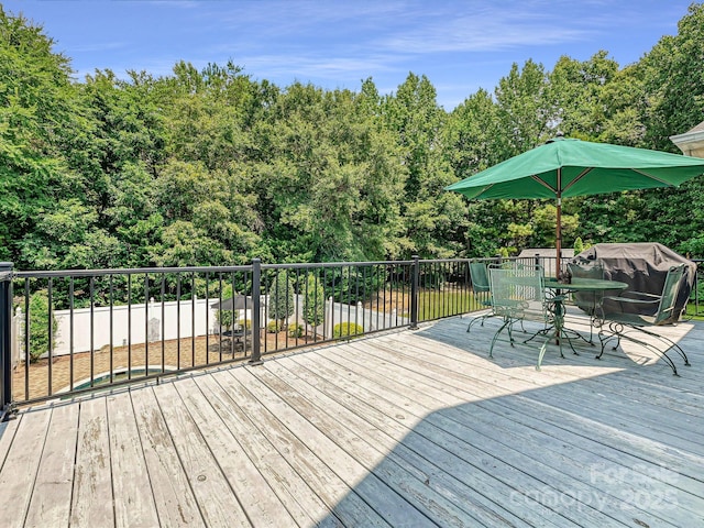 1842 Caroline Way, Fort Mill, SC 29715 - wooden deck with outdoor dining space