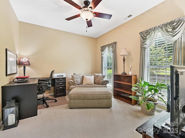 1842 Caroline Way, Fort Mill, SC 29715 - carpeted office featuring ceiling fan