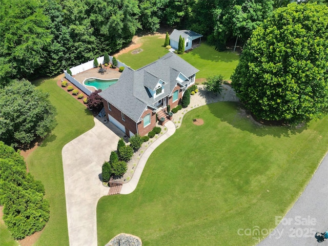 1842 Caroline Way, Fort Mill, SC 29715 - aerial view of a pool