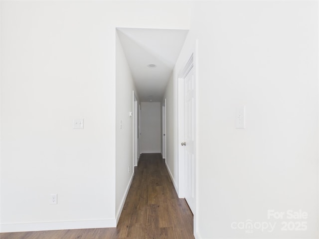 39 Pearl St, Granite Falls, NC 28630 - hallway featuring wood finished floors and baseboards