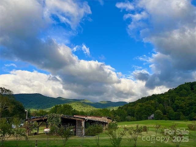 32 Sugar Cove Rd, Weaverville, NC 28787 - mountain view featuring a heavily wooded area