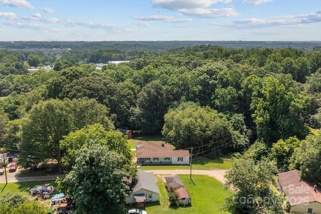 509 8th Avenue Ext, Cramerton, NC 28032 - bird's eye view of a heavily wooded area