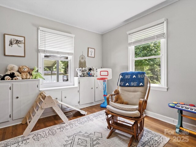 5007 Rehobeth Rd, Waxhaw, NC 28173 - sitting room with crown molding and wood finished floors