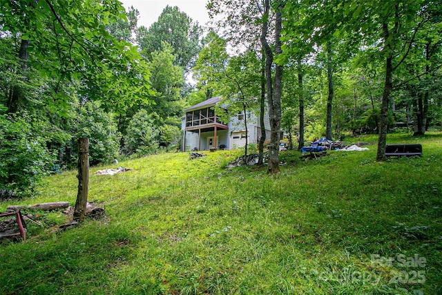 164 Horseplay Ln, Lake Toxaway, NC 28747 - view of yard featuring a deck