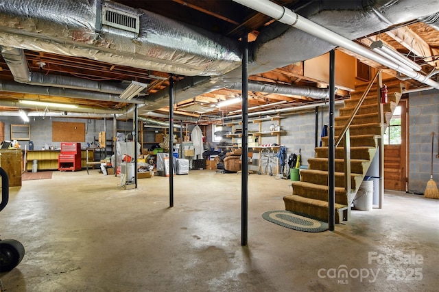 701 4th Ave NE, Conover, NC 28613 - basement with stairway