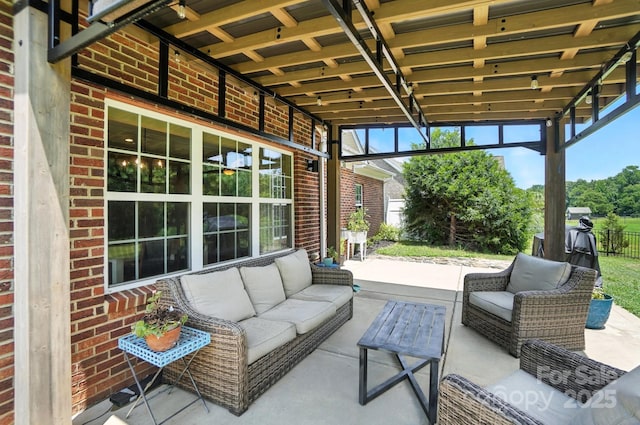 1006 Spring Rose Ln, Matthews, NC 28104 - view of patio / terrace with an outdoor hangout area