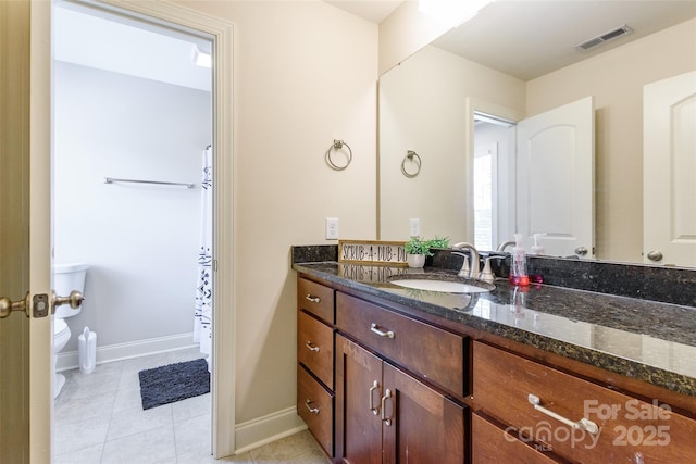 4203 Flint Dr, Lancaster, SC 29720 - bathroom with vanity and tile patterned floors