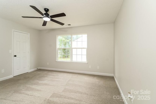 1628 Sandpiper Dr, Rock Hill, SC 29732 - spare room featuring a ceiling fan, carpet floors, and a textured ceiling