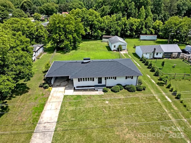7724 E Holly Grove Rd, Thomasville, NC 27360 - view from above of property