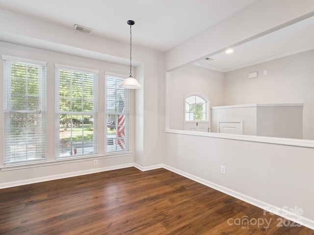 570 Sixth Baxter Xing Unit 16, Fort Mill, SC 29708 - empty room with dark wood-style flooring and recessed lighting