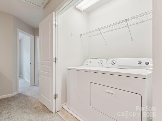 570 Sixth Baxter Xing Unit 16, Fort Mill, SC 29708 - laundry room with separate washer and dryer and light colored carpet
