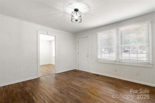 2488 Catawba Church Rd, Rock Hill, SC 29730 - entrance foyer with dark wood-style floors and ornamental molding