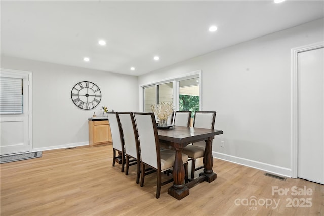 7109 Forney Hill Rd, Denver, NC 28037 - dining room with light wood-style floors and recessed lighting