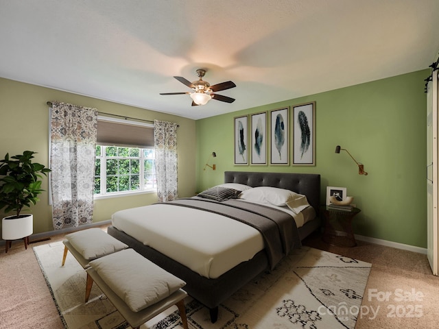 621 E Park Pl, Hendersonville, NC 28791 - bedroom featuring carpet floors and ceiling fan