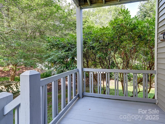 621 E Park Pl, Hendersonville, NC 28791 - view of wooden deck
