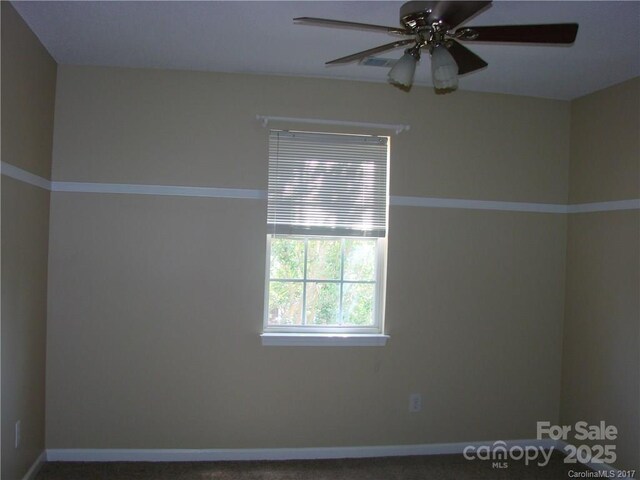 1814 Birch Heights Ct, Charlotte, NC 28213 - unfurnished room with ceiling fan and baseboards