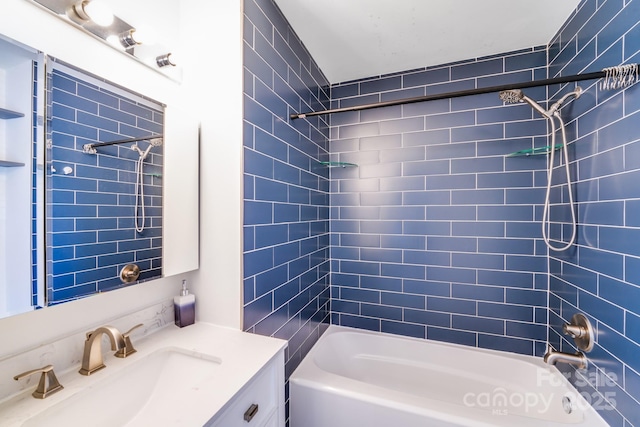 5116 Crane Point Dr, Charlotte, NC 28227 - bathroom featuring vanity and washtub / shower combination