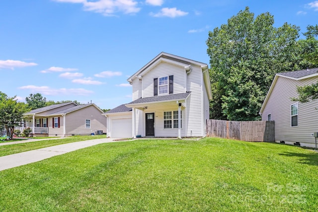 5116 Crane Point Dr, Charlotte, NC 28227 - traditional-style house featuring a garage and concrete driveway