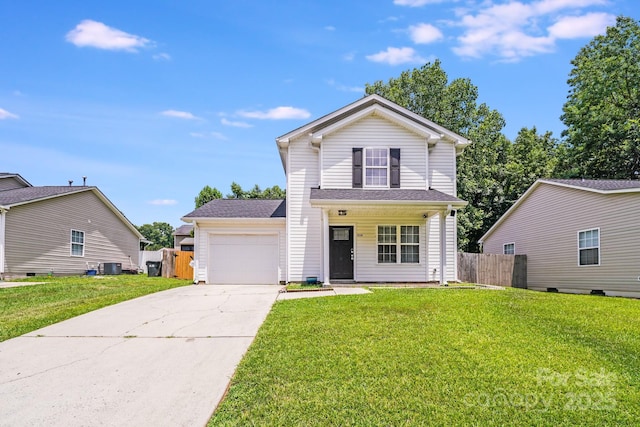 5116 Crane Point Dr, Charlotte, NC 28227 - traditional-style home with an attached garage and driveway