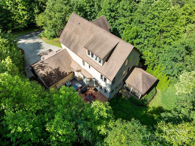 102 Gap Creek Rd, Fletcher, NC 28732 - view from above of property with a forest