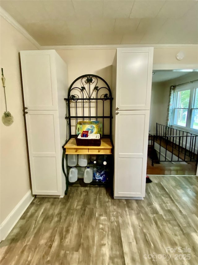 3702 Crawford St, Gastonia, NC 28052 - detailed view of wood finished floors and ornamental molding