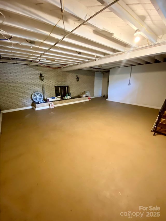 3702 Crawford St, Gastonia, NC 28052 - view of unfinished basement
