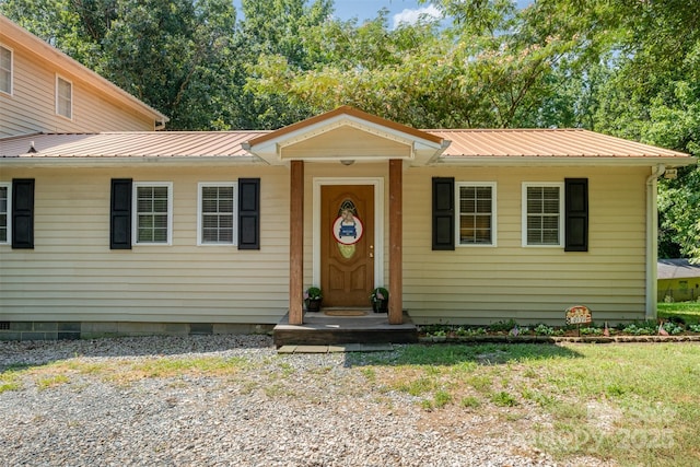 4919 Rehobeth Rd, Waxhaw, NC 28173 - view of front of home with a metal roof