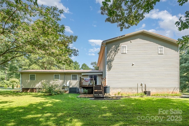 4919 Rehobeth Rd, Waxhaw, NC 28173 - back of house featuring a lawn and a deck