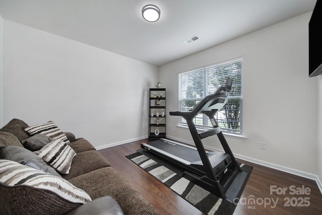 248 Catoctin Rd, Rock Hill, SC 29732 - exercise area featuring wood finished floors and baseboards