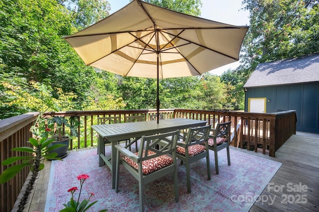 136 Graveyard Rd, Fairview, NC 28730 - deck featuring outdoor dining space