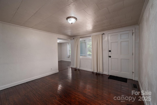 2420 Timberland Hills Dr, Newton, NC 28658 - entrance foyer featuring hardwood / wood-style floors and crown molding