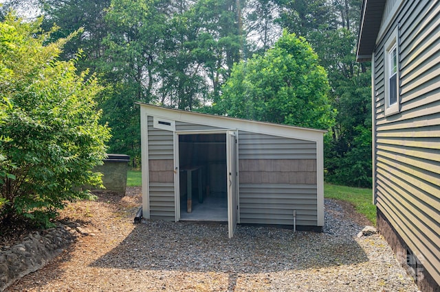 2420 Timberland Hills Dr, Newton, NC 28658 - view of shed with view of wooded area