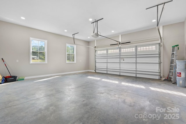 3981 Zero Mull Rd, Morganton, NC 28655 - garage with a garage door opener and recessed lighting