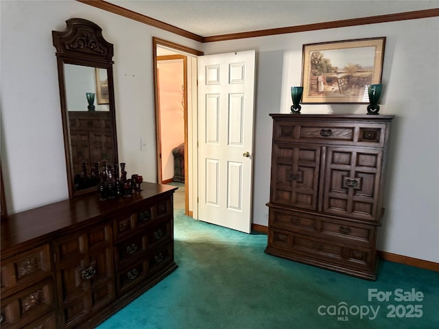 5816 Scotland Yard Rd, Rock Hill, SC 29732 - carpeted bedroom featuring crown molding and baseboards