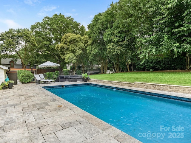 3001 Colony Rd, Charlotte, NC 28211 - outdoor pool with a patio area and view of scattered trees