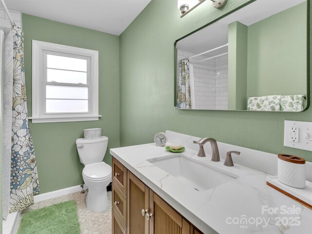 463 Golf Course Rd, Clyde, NC 28721 - bathroom featuring vanity and curtained shower