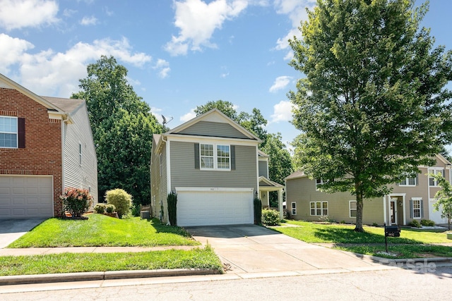 1432 Matthew Allen Cir, Kannapolis, NC 28081 - traditional home featuring an attached garage, driveway, and a front yard