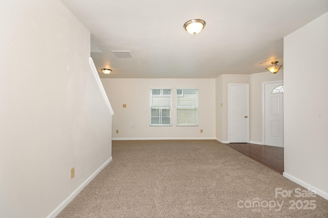 1432 Matthew Allen Cir, Kannapolis, NC 28081 - carpeted spare room with baseboards and stairway