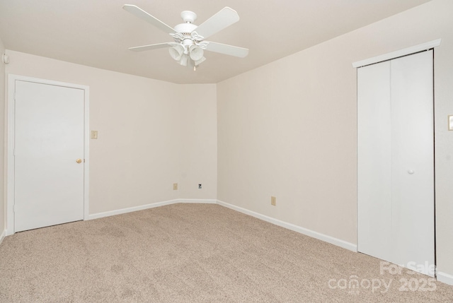 1432 Matthew Allen Cir, Kannapolis, NC 28081 - unfurnished bedroom with carpet floors, ceiling fan, and a closet