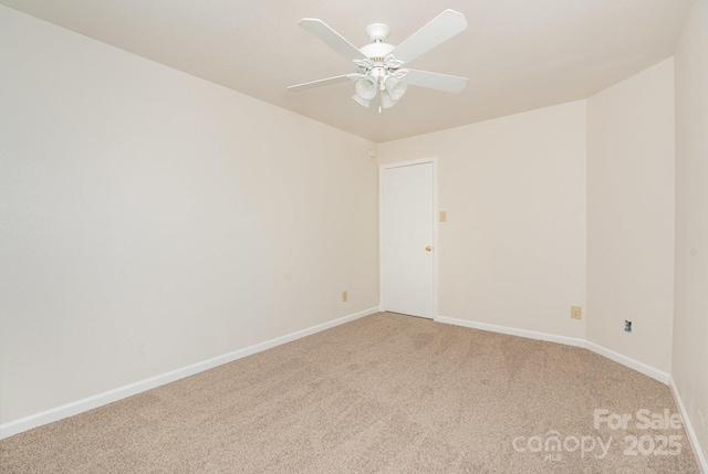 1432 Matthew Allen Cir, Kannapolis, NC 28081 - spare room with light carpet and a ceiling fan