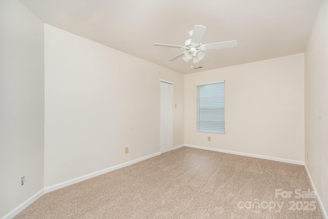 1432 Matthew Allen Cir, Kannapolis, NC 28081 - carpeted empty room with baseboards and a ceiling fan
