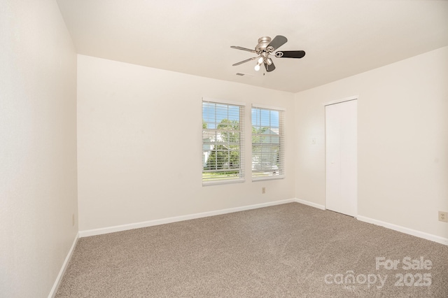 1432 Matthew Allen Cir, Kannapolis, NC 28081 - carpeted empty room featuring ceiling fan and baseboards